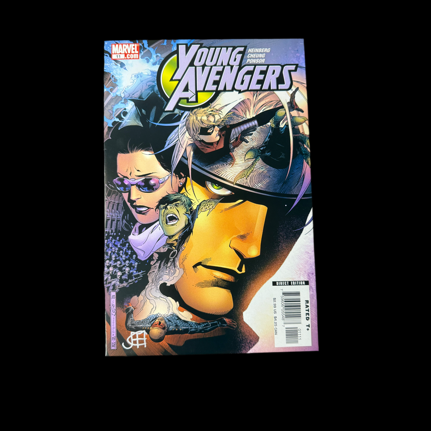 Young Avengers #11 VF - Signed by Jim Cheung