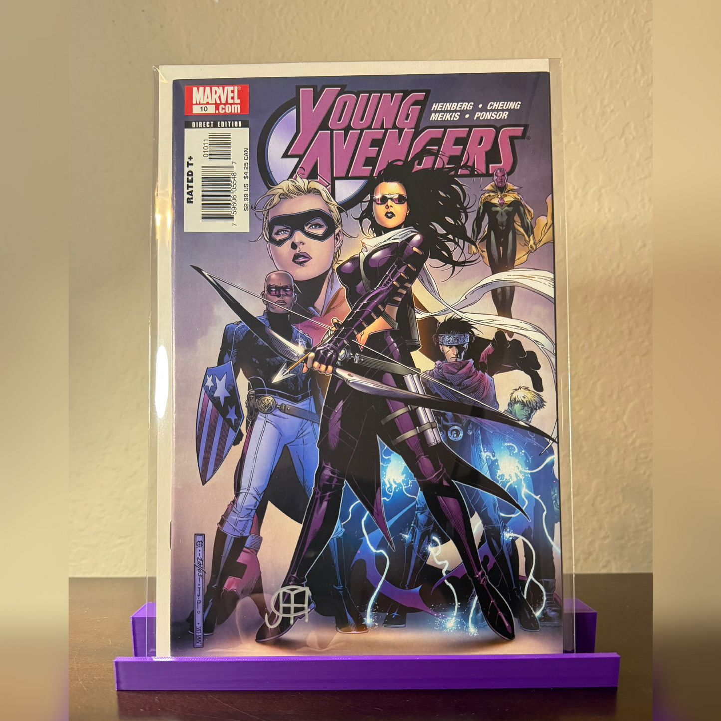 Young Avengers #10 NM - Signed by Jim Cheung