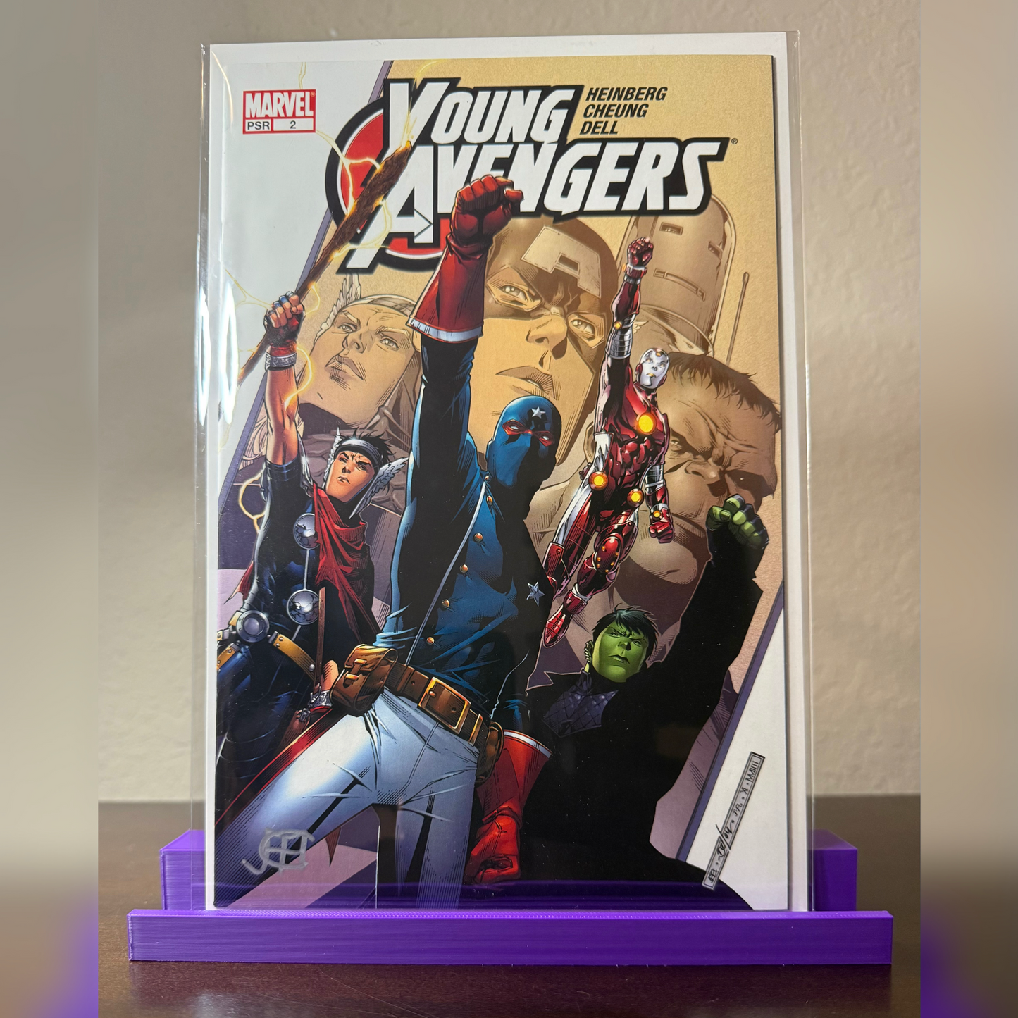 Young Avengers #2 NM - Signed by Jim Cheung