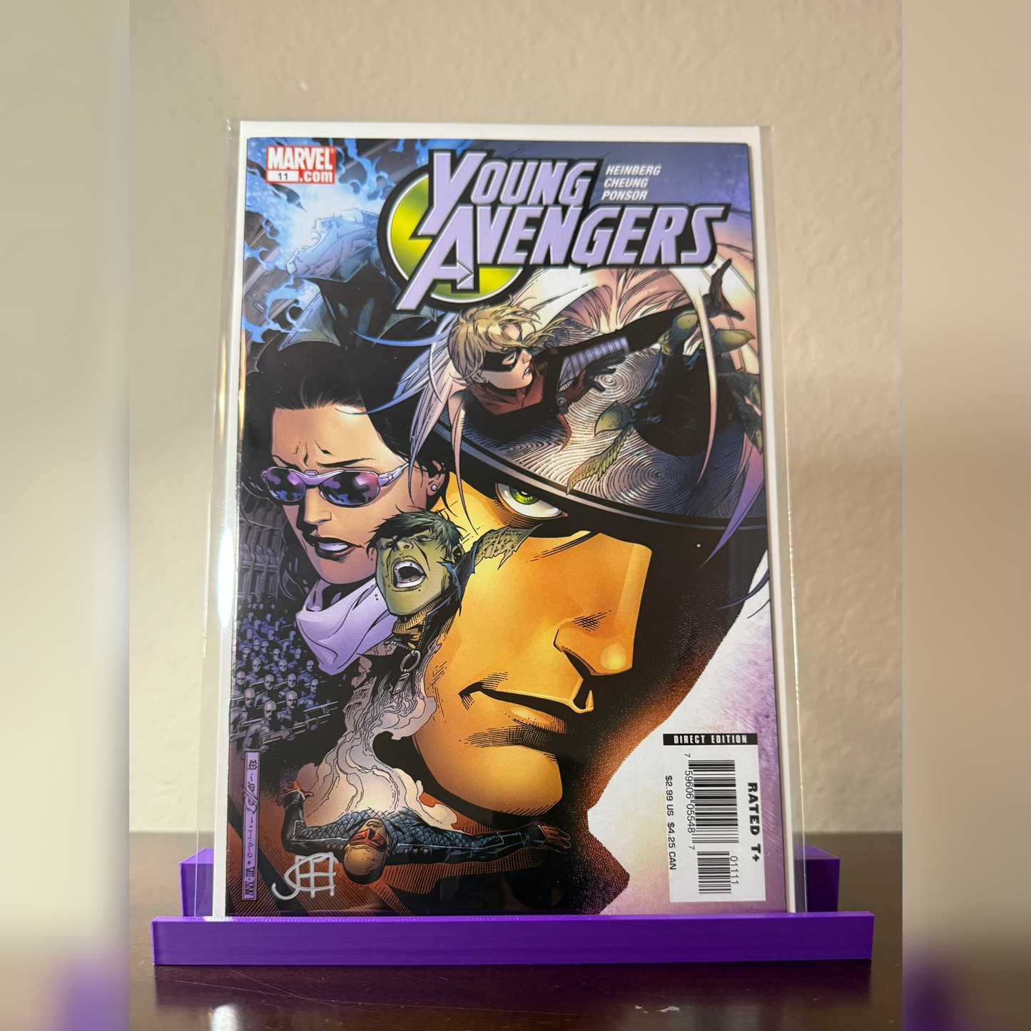 Young Avengers #11 VF - Signed by Jim Cheung