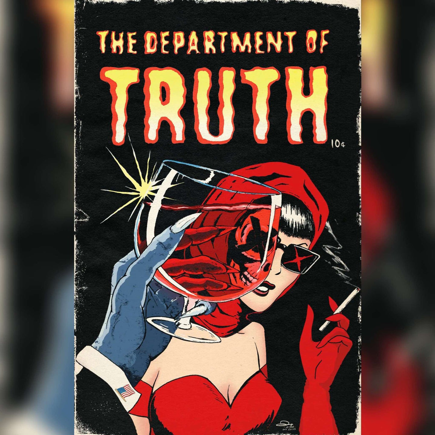 Department of Turth #28 Exclusive Comic Book, color variant front facing.