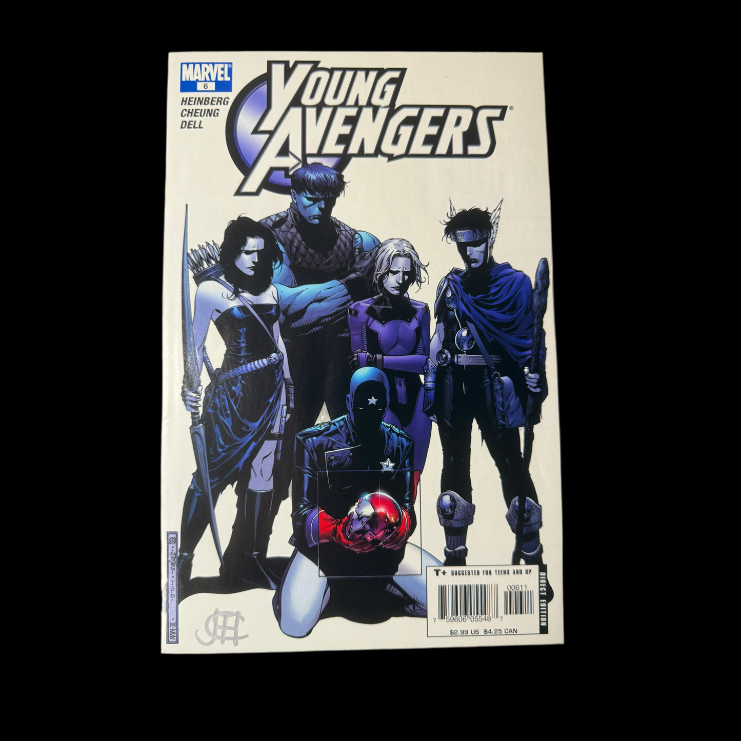 Young Avengers #6 VF - Signed by Jim Cheung