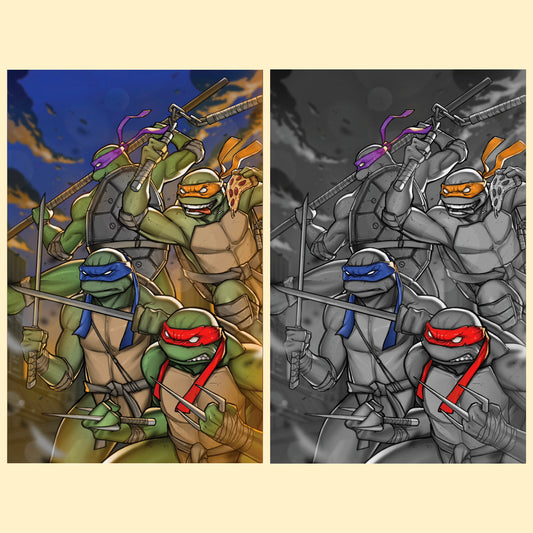 TEENAGE MUTANT NINJA TURTLES #15 β NATE MELENDEZ MEGACON VIRGIN EXCLUSIVE SET π₯