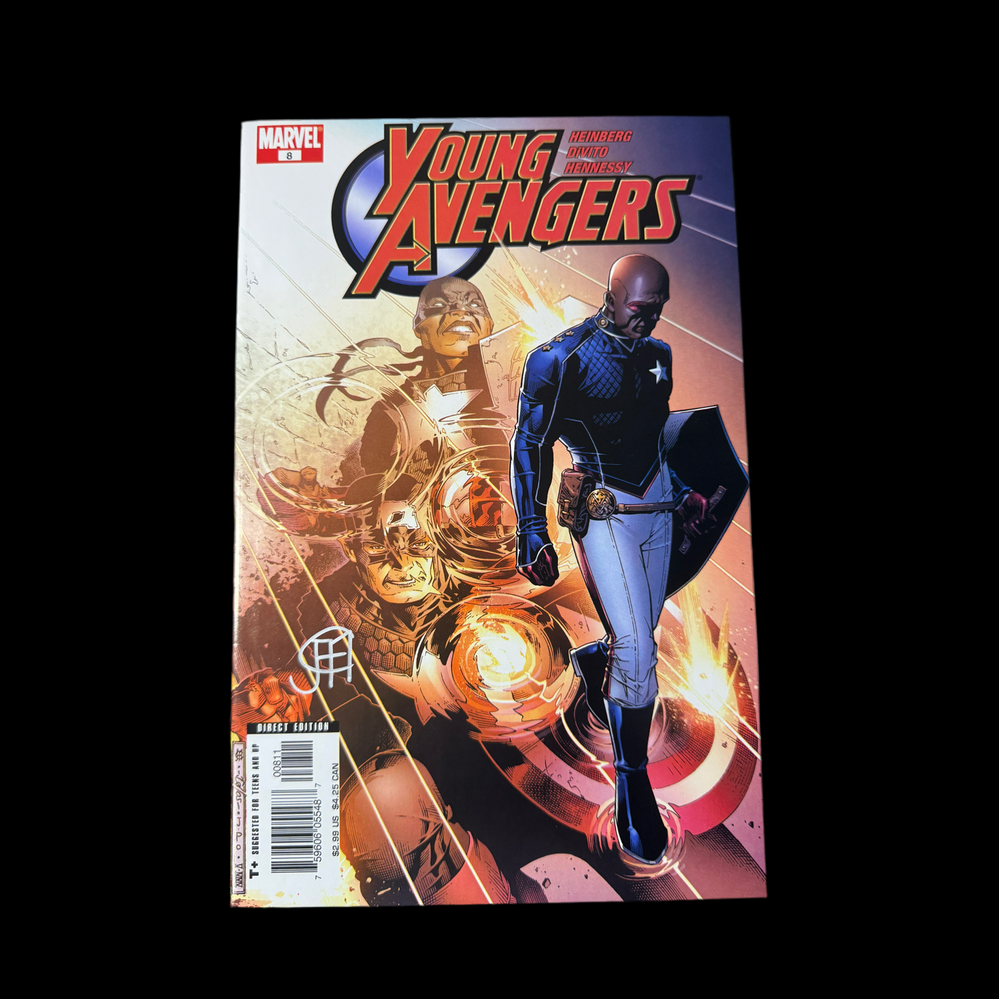 Young Avengers #8 VF - Signed by Jim Cheung