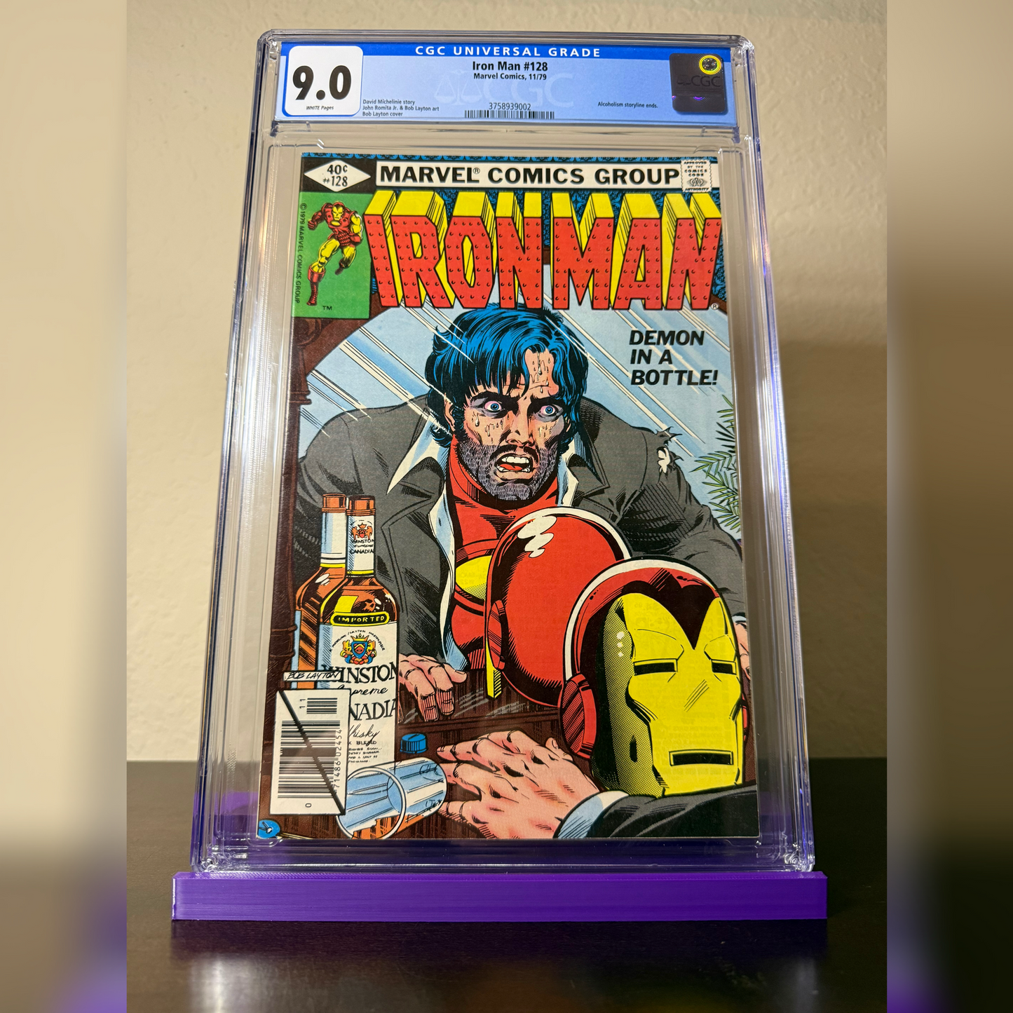 Iron Man 128 CGC 9.0 WHITE PAGES