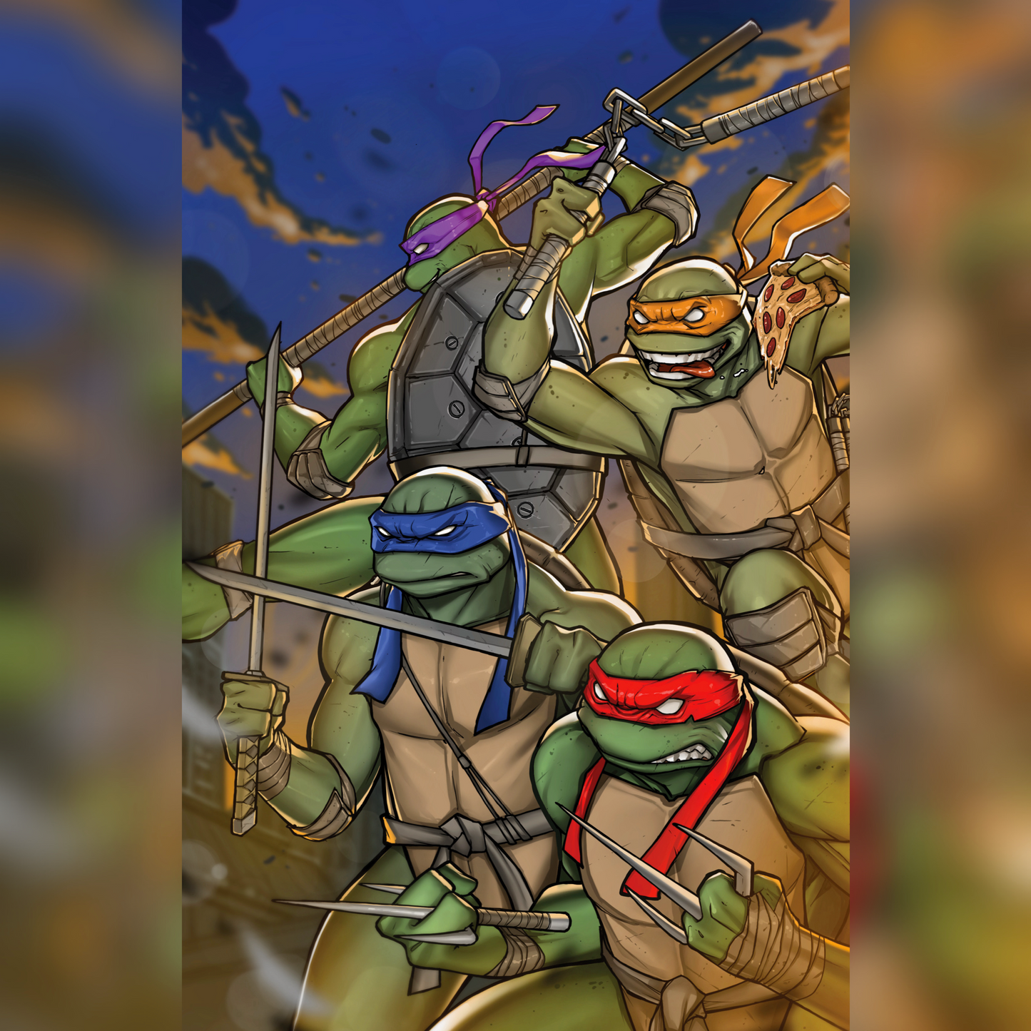 TEENAGE MUTANT NINJA TURTLES #15 – NATE MELENDEZ MEGACON COLOR VIRGIN EXCLUSIVE 🔥