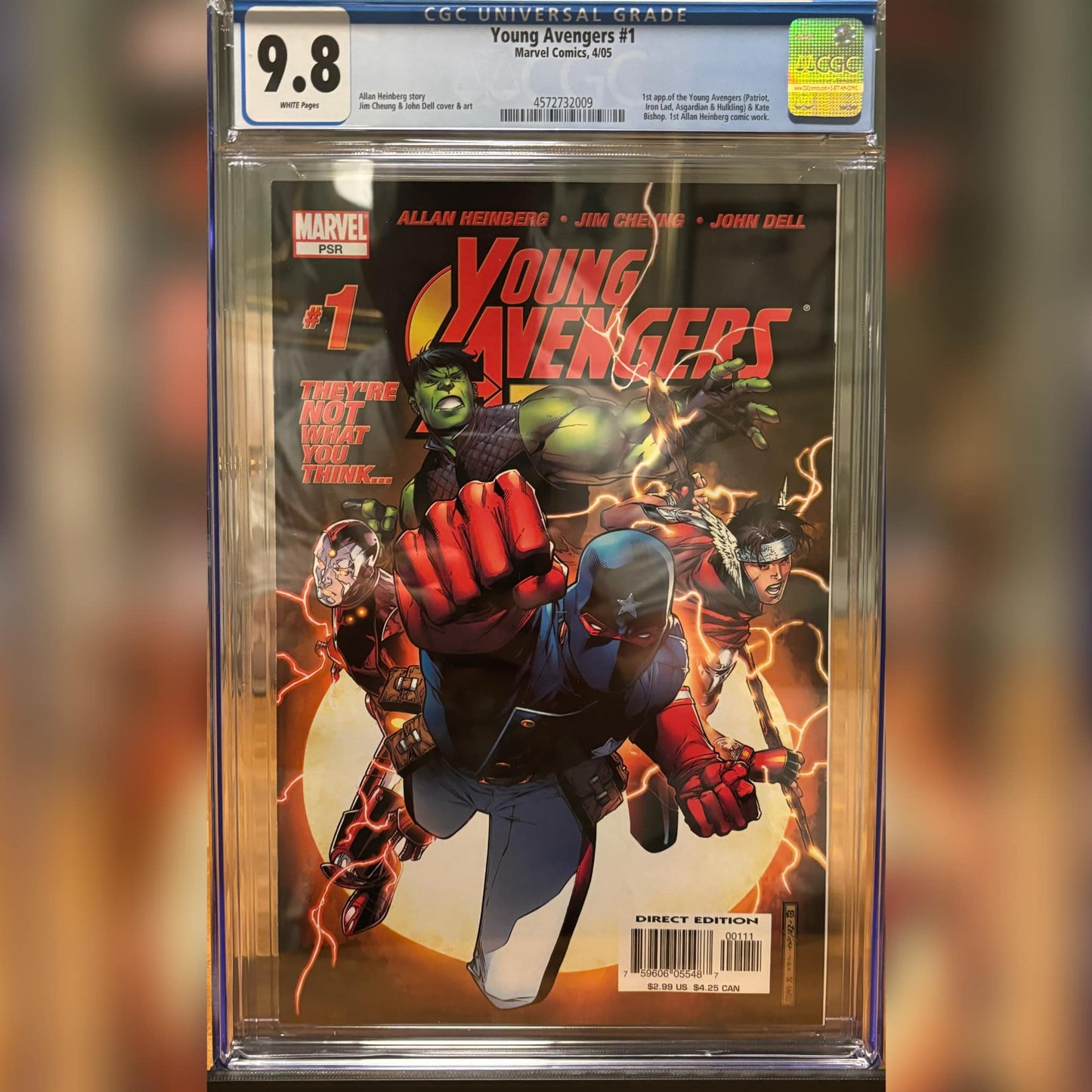 Young Avengers 1 CGC 9.8 WHITE PAGES