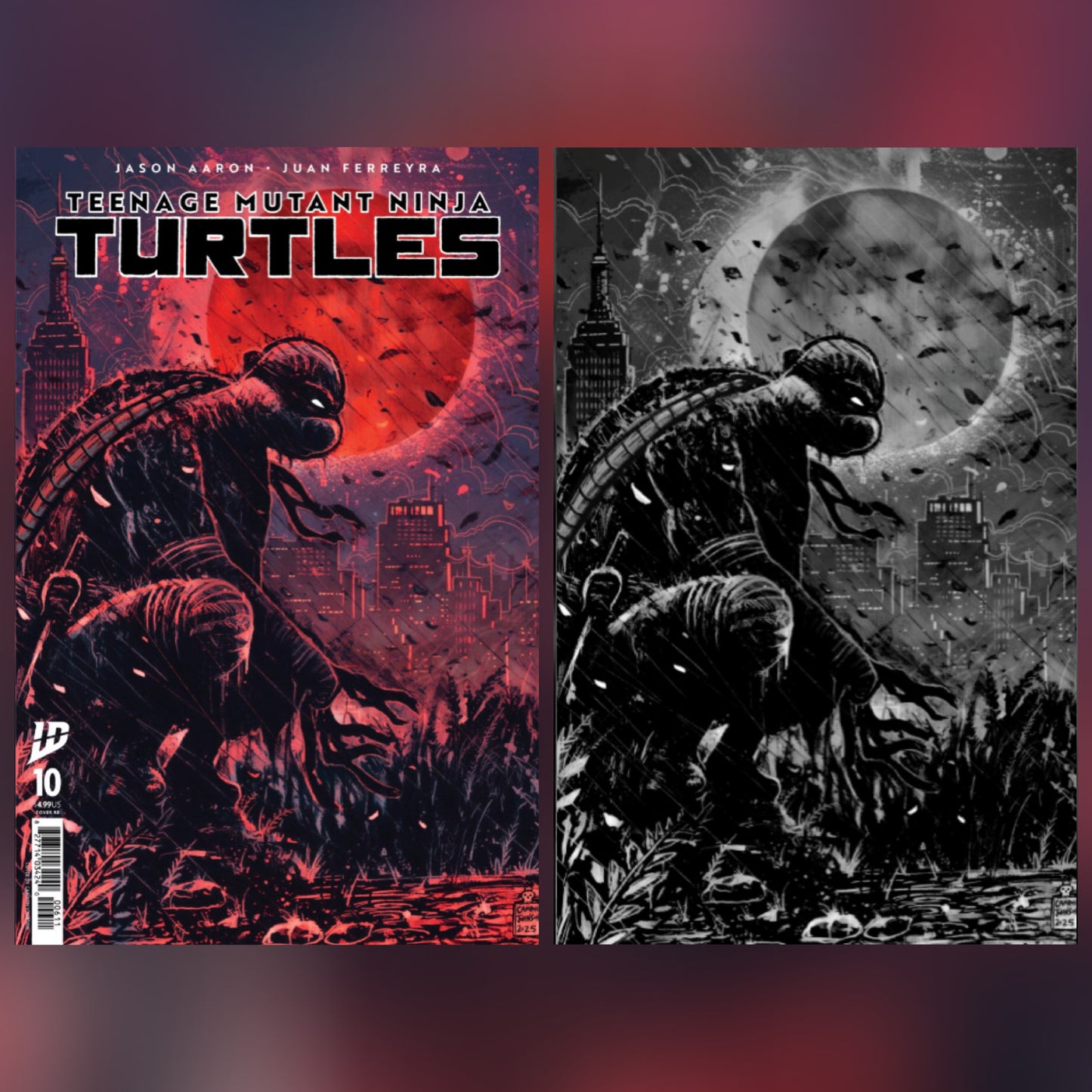 TMNT 10 Trade and B&W Virgin Set Camron Johnson Variant
