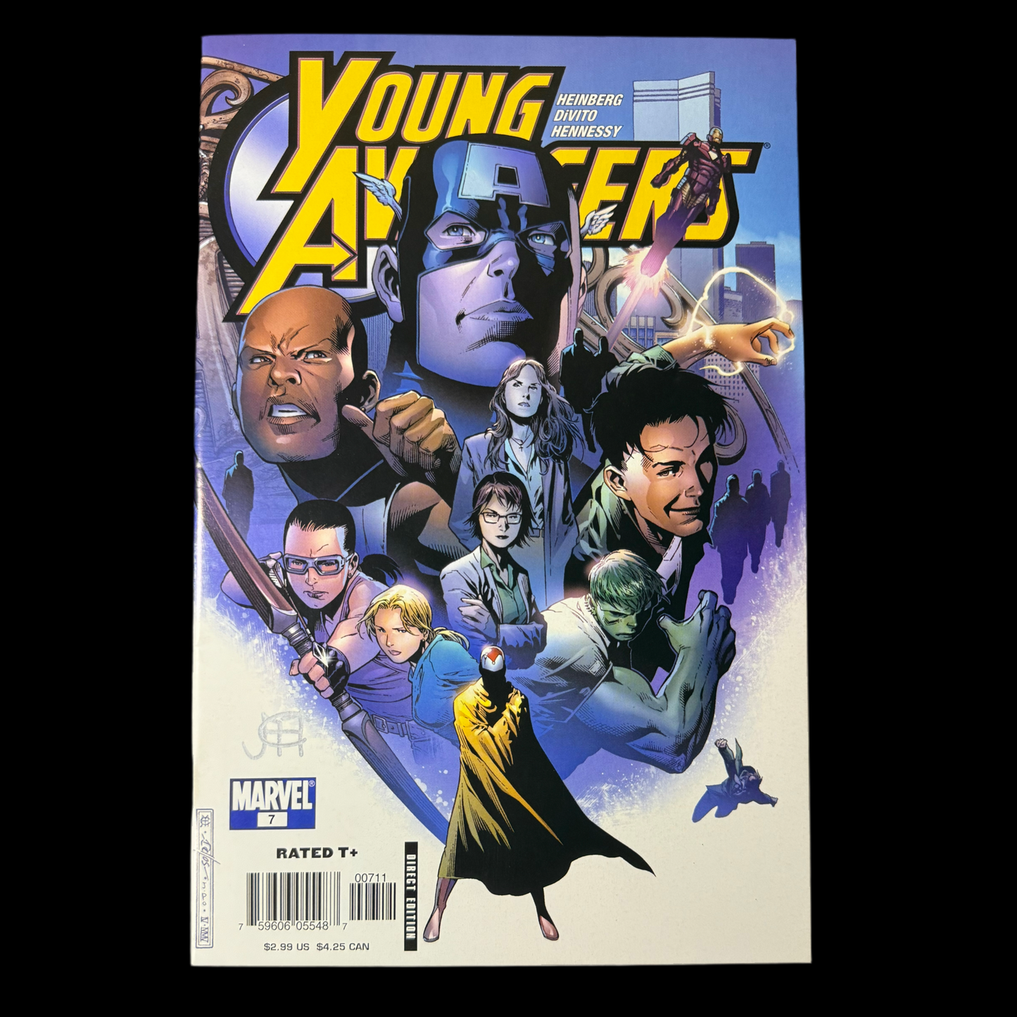 Young Avengers #7 NM - Signed by Jim Cheung