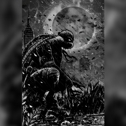 TMNT 10 B&W Virgin Camron Johnson Variant