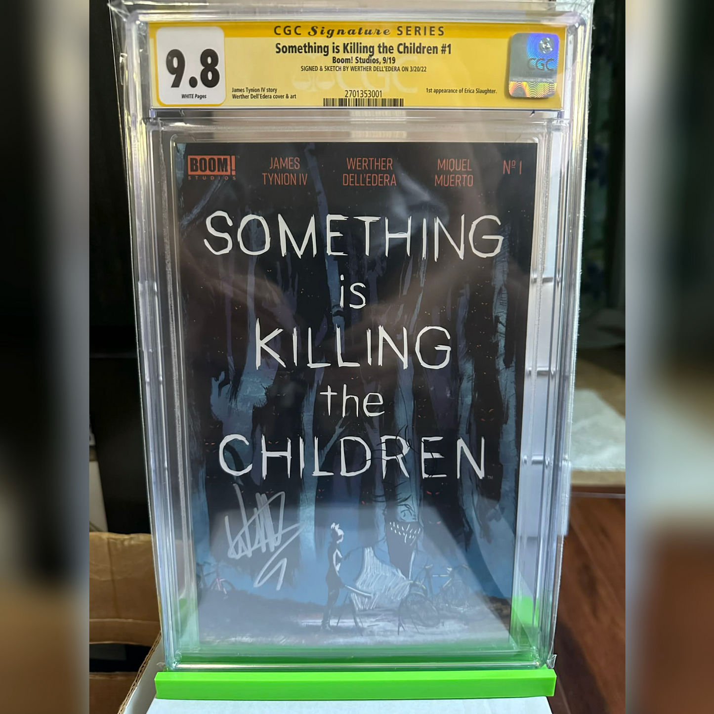 Something is Killing the Children #1 9.8 CGC Signed & Sketch by Werther Dell’Edera